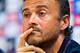 BARCELONA, SPAIN - AUGUST 17: Head coach Luis Enrique faces the media after a FC Barcelona training session at Ciutat Esportiva on August 17, 2014 in Barcelona, Spain. (Photo by Alex Caparros/Getty Images)