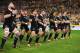 The New Zealand All Blacks perform the Haka during their Bledisloe Cup rugby test match against Australian Wallabies' in Sydney, Australia, Saturday, Aug. 16, 2014.The match was a draw at 12-12.(AP Photo/Cameron Spencer/Pool)