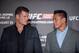 HONG KONG - AUGUST 20: Michael Bisping and Cung Le at a face offs event during the Macao UFC Fight Night Press Conference at the Four Season Hotel on August 20, 2014 in Hong Kong. (Photo by Anthony Kwan/Getty Images)