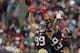 HOUSTON, TX - NOVEMBER 24: J.J. Watt #99 of the Houston Texans and Jared Crick #93 attempt to block a field goal attempt by Josh Scobee #10 of the Jacksonville Jaguars in the fourth quarter at Reliant Stadium on November 24, 2013 in Houston, Texas. (Photo by Bob Levey/Getty Images)