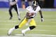 Pittsburgh Steelers running back Dri Archer (13) takes the ball up the field against the New York Giants in the first quarter of a preseason NFL football game, Saturday, Aug. 9, 2014, in East Rutherford, N.J. (AP Photo/Frank Franklin II)