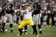 OAKLAND, CA - OCTOBER 27: Brett Keisel #99 of the Pittsburgh Steelers reacts after making a tackle against the Oakland Raiders at O.co Coliseum on October 27, 2013 in Oakland, California. (Photo by Ezra Shaw/Getty Images)