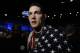 Chris Weidman, of Baldwin, N.Y., walks after defeating Anderson Silva, of Brazil, during the UFC 168 mixed martial arts middleweight championship bout on Saturday, Dec. 28, 2013, in Las Vegas. Weidman won during the second round by a technical knockout after Silva was injured. (AP Photo/David Becker)