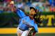 SOUTH WILLIAMSPORT, PA - AUGUST 20: Mo'ne Davis #3 of Pennsylvania pitches to a Nevada batter during the first inning of the United States division game at the Little League World Series tournament at Lamade Stadium on August 20, 2014 in South Williamsport, Pennsylvania. (Photo by Rob Carr/Getty Images)