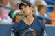 CINCINNATI, OH - AUGUST 15: Andy Murray of Great Britian reacts during a match against Roger Federer of Switzerland on day 7 of the Western & Southern Open at the Linder Family Center on August 15, 2014 in Cincinnati, Ohio. (Photo by Jonathan Moore/Getty Images)