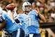 Aug 15, 2014; New Orleans, LA, USA; Tennessee Titans quarterback Zach Mettenberger (7) throws against the New Orleans Saints during second half of a preseason game at Mercedes-Benz Superdome. The New Orleans Saints defeated the Tennessee Titans 31-24. Mandatory Credit: Derick E. Hingle-USA TODAY Sports