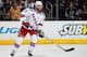LOS ANGELES, CA - JUNE 13: John Moore #17 of the New York Rangers plays against the Los Angeles Kings in the second period of Game Five of the 2014 Stanley Cup Final at the Staples Center on June 13, 2014 in Los Angeles, California. (Photo by Dave Sandford/NHLI via Getty Images)