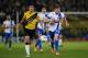 BREDA, NETHERLANDS - MARCH 08: Stipe Perica of NAC and Jan-Arie Van Der Heijden of Vitesse battle for the ball during the Eredivisie match between NAC Breda and Vitesse at the Rat Verlegh Stadion on March 8, 2014 in Breda, Netherlands. (Photo by Dean Mouhtaropoulos/Getty Images)