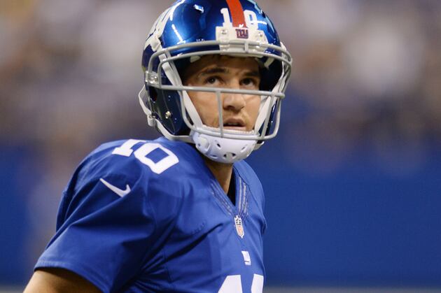During Matchup with NY Jets, NY Giants QB Eli Manning