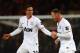 LONDON, ENGLAND - FEBRUARY 22: Robin Van Persie of Manchester United celebrates the first goal during with Wayne Rooney during the Barclays Premier League match between Crystal Palace and Manchester United at Selhurst Park on February 22, 2014 in London, England. (Photo by Laurence Griffiths/Getty Images)