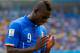 NATAL, BRAZIL - JUNE 24: Mario Balotelli of Italy reacts during the 2014 FIFA World Cup Brazil Group D match between Italy and Uruguay at Estadio das Dunas on June 24, 2014 in Natal, Brazil. (Photo by Clive Rose/Getty Images)