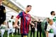 ELCHE, SPAIN - MAY 11: Lionel Messi of FC Barcelona walks onto the pitch prior to the La Liga match between Elche FC and FC Barcelona at Estadio Manuel Martinez Valero on May 11, 2014 in Elche, Spain. (Photo by David Ramos/Getty Images)