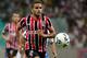 SALVADOR, BAHIA , BRAZIL - JULY 16: Douglas of Sao Paulo battles for the ball during the match between Bahia and Sao Paulo as part of Brasileirao Series A 2014 at Arena Fonte Nova on July 16, 2014 in Salvador, Bahia, Brazil. (Photo by Felipe Oliveira/Getty Images)
