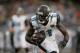 Jacksonville Jaguars wide receiver Marqise Lee (11) rushes against the Chicago Bears during the first half of an NFL preseason football game in Chicago, Thursday, Aug. 14, 2014. (AP Photo/Andrew Nelles)