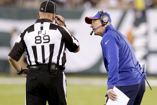 Coughlin Frustrated with Giants' Penalties