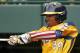Chicago's Trey Hondras (24) hits a two-run home run off Las Vegas' Brennan Holligan in the first inning of a United States Championship game at the Little League World Series tournament in South Williamsport, Pa., Saturday, Aug. 23, 2014. (AP Photo/Gene J. Puskar