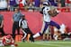 Minnesota Vikings wide receiver Cordarrelle Patterson (84) scores a touchdown as he runs past Kansas City Chiefs safety Daniel Sorensen (49) during the first half of an NFL preseason football game in Kansas City, Mo., Saturday, Aug. 23, 2014. (AP Photo/Ed Zurga)
