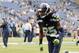 Aug 15, 2014; Seattle, WA, USA; Seattle Seahawks cornerback Richard Sherman (25) warms up before a game against the San Diego Chargers at CenturyLink Field. Mandatory Credit: James Snook-USA TODAY Sports
