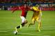 MIAMI GARDENS, FL - AUGUST 04: (L) Chris Smalling #12 of Manchester United is challenged by (R) Jordan Henderson #14 of Liverpool in the Guinness International Champions Cup 2014 Final at Sun Life Stadium on August 4, 2014 in Miami Gardens, Florida. (Photo by Chris Trotman/Getty Images)