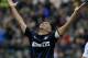Inter Milan's Esteban Cambiasso of Argentina opens his arms during a Serie A soccer match against Parma, at Parma's Tardini stadium, Italy, Saturday, April 19, 2014. (AP Photo/Marco Vasini)