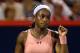 Aug 4, 2014; Montreal, Quebec, Canada; Sloane Stephens (USA) reacts as she won against Aleksandra Wozniak (CAN) on day one of the Rogers Cup tennis tournament at Uniprix Stadium. Mandatory Credit: Jean-Yves Ahern-USA TODAY Sports