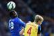 LIVERPOOL, ENGLAND - AUGUST 23: Per Mertesacker of Arsenal competes with Romelu Lukaku of Everton during the Barclays Premier League match between Everton and Arsenal at Goodison Park on August 23, 2014 in Liverpool, England. (Photo by Laurence Griffiths/Getty Images)