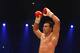 IBF, WBA, WBO and IBO champion Wladimir Klitschko from Ukraine celebrates knocking out his Australian challenger Alex Leapai during their heavyweight world title bout in Oberhausen, western Germany, Saturday, April 26, 2014. (AP Photo/Frank Augstein)