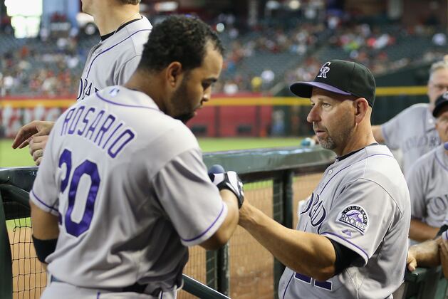 Wilin Rosario Sits out with Injured Wrist; Rockies Contract Coming to a Head