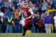 BATON ROUGE, LA - NOVEMBER 29: Brandon Allen #10 of the Arkansas Razorbacks throws a pass against the LSU Tigers at Tiger Stadium on November 29, 2013 in Baton Rouge, Louisiana. (Photo by Chris Graythen/Getty Images)