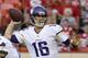 Minnesota Vikings quarterback Matt Cassel throws a pass against the Kansas City Chiefs during the first half of an NFL preseason football game in Kansas City, Mo., Saturday, Aug. 23, 2014. (AP Photo/Charlie Riedel)