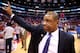 LOS ANGELES, CA - MAY 15: Head coach Doc Rivers of the Los Angeles Clippers waves to fans after the Clippers were eliminated by the Oklahoma City Thunder in Game Six of the Western Conference Semifinals during the 2014 NBA Playoffs at Staples Center on May 15, 2014 in Los Angeles, California. The Thunder won 10-98 win the series four games to two. NOTE TO USER: User expressly acknowledges and agrees that, by downloading and or using this photograph, User is consenting to the terms and conditions of the Getty Images License Agreement. (Photo by Stephen Dunn/Getty Images)