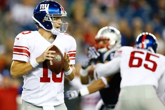 Eli Manning, Starters to Play vs. Patriots