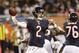 Chicago Bears quarteback Jordan Palmer (2) passes against the Jacksonville Jaguars during the second half of an NFL preseason football game in Chicago, Thursday, Aug. 14, 2014. (AP Photo/Charles Rex Arbogast)