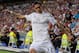 MADRID, SPAIN - AUGUST 19: Angel di Maria of Real Madrid takes a corner kick during the Supercopa first leg match between Real Madrid and Club Atletico de Madrid at Estadio Santiago Bernabeu on August 19, 2014 in Madrid, Spain. (Photo by Denis Doyle/Getty Images)