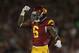 LOS ANGELES, CA - NOVEMBER 16: Safety Josh Shaw #6 of the USC Trojans celebrates against the Stanford Cardinal at Los Angeles Coliseum on November 16, 2013 in Los Angeles, California. (Photo by Jeff Gross/Getty Images)