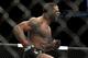 Tyron Woodley his first round KO victory over Jay Hieron during their UFC 156 welterweight mixed martial arts match, Saturday, Feb. 2, 2013 at The Mandalay Bay Resort & Casino in Las Vegas. (AP Photo/Eric Jamison)