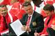 Manchester United's manager Louis Van Gaal looks on ahead of their English Premier League soccer match against Sunderland at the Stadium of Light, Sunderland, England, Sunday, Aug. 24, 2014. (AP Photo/Scott Heppell)