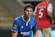 Birmingham's Nikola Zigic, from Serbia, reacts after missing a shot against Sporting Braga during their Europa League group H soccer match at the Municipal Stadium, Braga, Portugal, Wednesday Nov. 30, 2011. (AP Photo/Paulo Duarte)