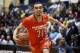FILE - In this March 31, 2014, file photo, McDonald's East All-American Tyus Jones, of Apple Valley, Minn., competes in the skills contest during the McDonald's All-American Jam Fest at the University of Chicago in Chicago. Jones doesn't view the point guard position at Duke as a competition. More like a collaboration. The Duke freshman says he's not working against incumbent starter Quinn Cook. Instead, they're working together. (AP Photo/Andrew A. Nelles, File)