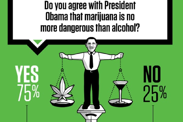 Survey: NFL Players Side with Obama on Pot