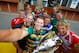LONDON, ENGLAND - AUGUST 27: Alistair Hargreaves of Saracens, Geoff Parling of Leicester Tigers, Will Welch of Newcastle Falcons, Dean Mumm of Exeter Chiefs, James Haskell of Wasps, Daniel Braid of Sale Sharks, Dylan Hartley of Northampton Saints, Billy Twelvetrees of Gloucester Rugby, Joe Marler of Harlequins, Stuart Hooper of Bath Rugby, Tom May of London Welsh pose for a selfie during the Aviva Premiership Rugby 2014-2015 Season Launch at Twickenham Stadium on August 27, 2014 in London, England. (Photo by Clive Rose/Getty Images for Aviva)