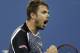 Stan Wawrinka, of Switzerland, reacts after winning a point against Thomaz Bellucci, of Brazil, during the second round of the U.S. Open tennis tournament Wednesday, Aug. 27, 2014, in New York. (AP Photo/Jason DeCrow)