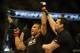 Apr 19, 2014; Orlando, FL, USA; Fabricio Werdum celebrates a victory in his heavyweight fight during UFC on FOX 11 at Amway Center. Mandatory Credit: David Manning-USA TODAY Sports
