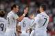 MADRID, SPAIN - AUGUST 25: Cristiano Ronaldo of Real Madrid celebrates with Gareth Bale after scoring Real's 2nd goal during the La liga match between Real Madrid CF and Cordoba CF at Estadio Santiago Bernabeu on August 25, 2014 in Madrid, Spain. (Photo by Denis Doyle/Getty Images)