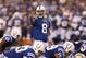 Indianapolis Colts quarterback Matt Hasselbeck during the second half of an NFL preseason football game against the New Orleans Saints in Indianapolis, Saturday, Aug. 23, 2014. (AP Photo/Sam Riche)