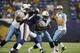 MINNEAPOLIS, MN - AUGUST 29: Jake Locker #10 of the Tennessee Titans looks to pass the football during the first half of the game against the Minnesota Vikings on August 29, 2013 at Mall of America Field at the Hubert H. Humphrey Metrodome in Minneapolis, Minnesota. (Photo by Hannah Foslien/Getty Images)