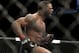 Tyron Woodley his first round KO victory over Jay Hieron during their UFC 156 welterweight mixed martial arts match, Saturday, Feb. 2, 2013 at The Mandalay Bay Resort & Casino in Las Vegas. (AP Photo/Eric Jamison)