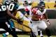JACKSONVILLE, FL - AUGUST 28: Devonta Freeman #33 of the Atlanta Falcons carries during the first half of the game against the Jacksonville Jaguars at EverBank Field on August 28, 2014 in Jacksonville, Florida. (Photo by Rob Foldy/Getty Images)