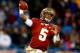 CHARLOTTE, NC - DECEMBER 07: Quarterback Jameis Winston #5 of the Florida State Seminoles passes against the Duke Blue Devils during the ACC Championship game at Bank of America Stadium on December 7, 2013 in Charlotte, North Carolina. (Photo by Streeter Lecka/Getty Images)