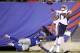 New England Patriots' Aaron Dobson, right, catches a touchdown pass while New York Giants' Trumaine McBride tries to defend during the first half of an NFL preseason football game Thursday, Aug. 28, 2014, in East Rutherford, N.J. (AP Photo/John Minchillo)